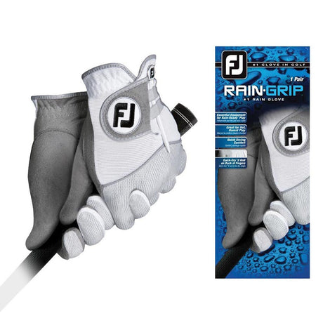 FootJoy Women's RainGrip Glove - White - Pair