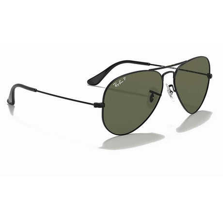 Aviator Classic - Black/ Polarized Green Solid Color