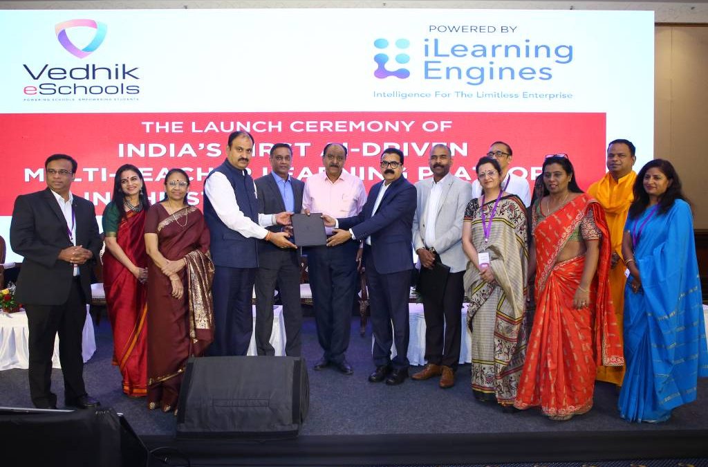 Vedhik eSchools partners with iLearningEngines to Launch AI-powered Learning Experience Platform in Bengaluru.